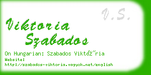 viktoria szabados business card